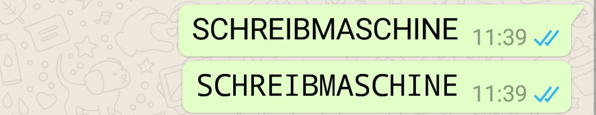 WhatsappSchreibmaschine