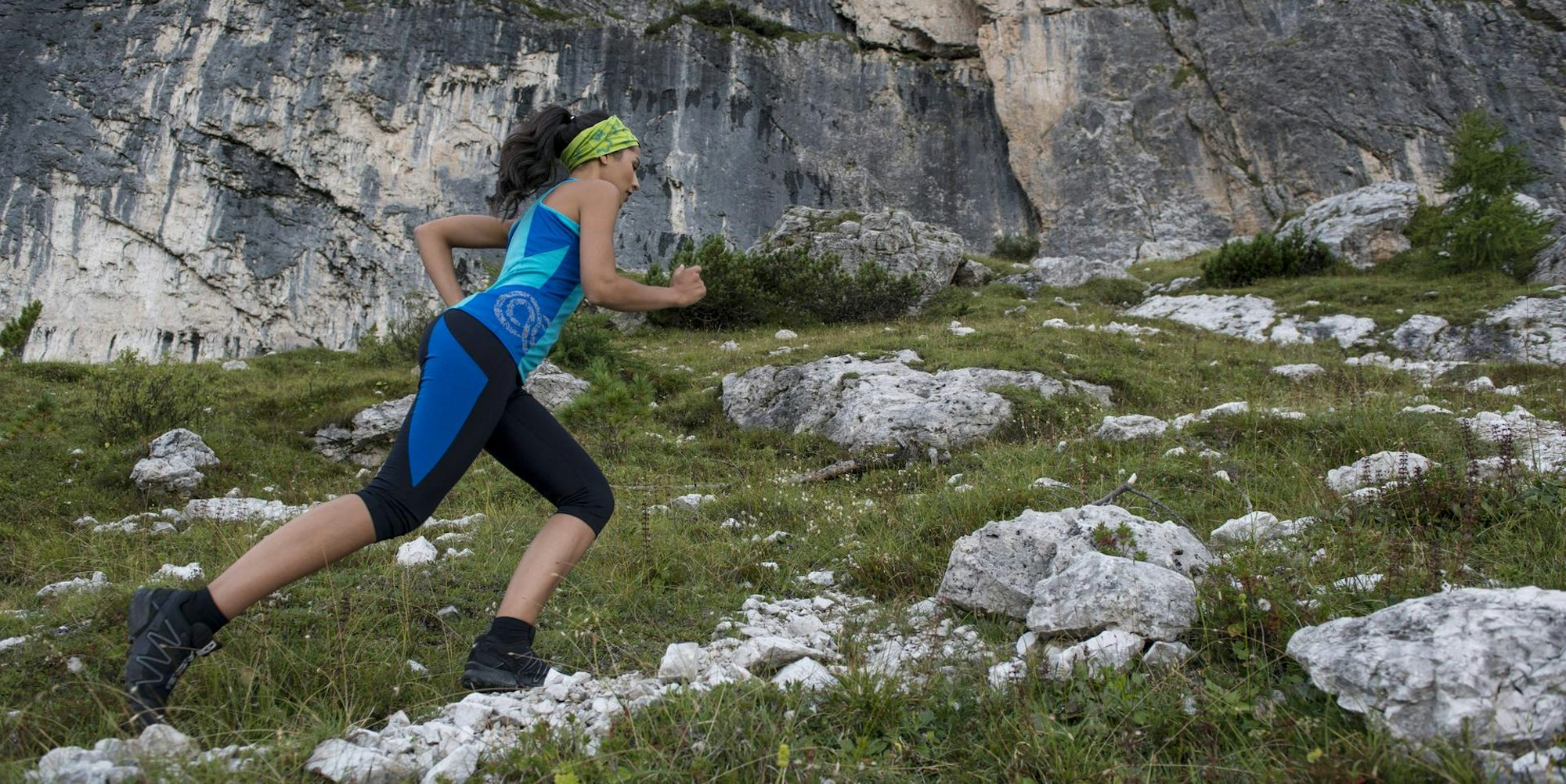 Läuferin Natur Track Marathon Ultra Symbol imago