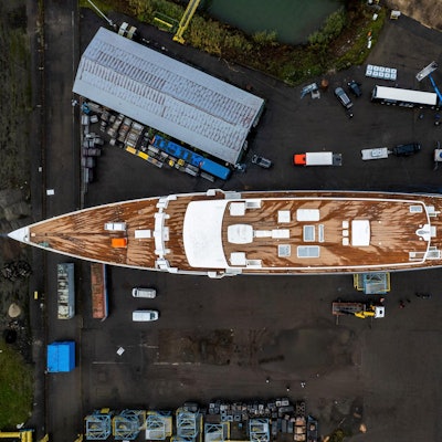 Bezos Jacht Luftaufnahme dpa