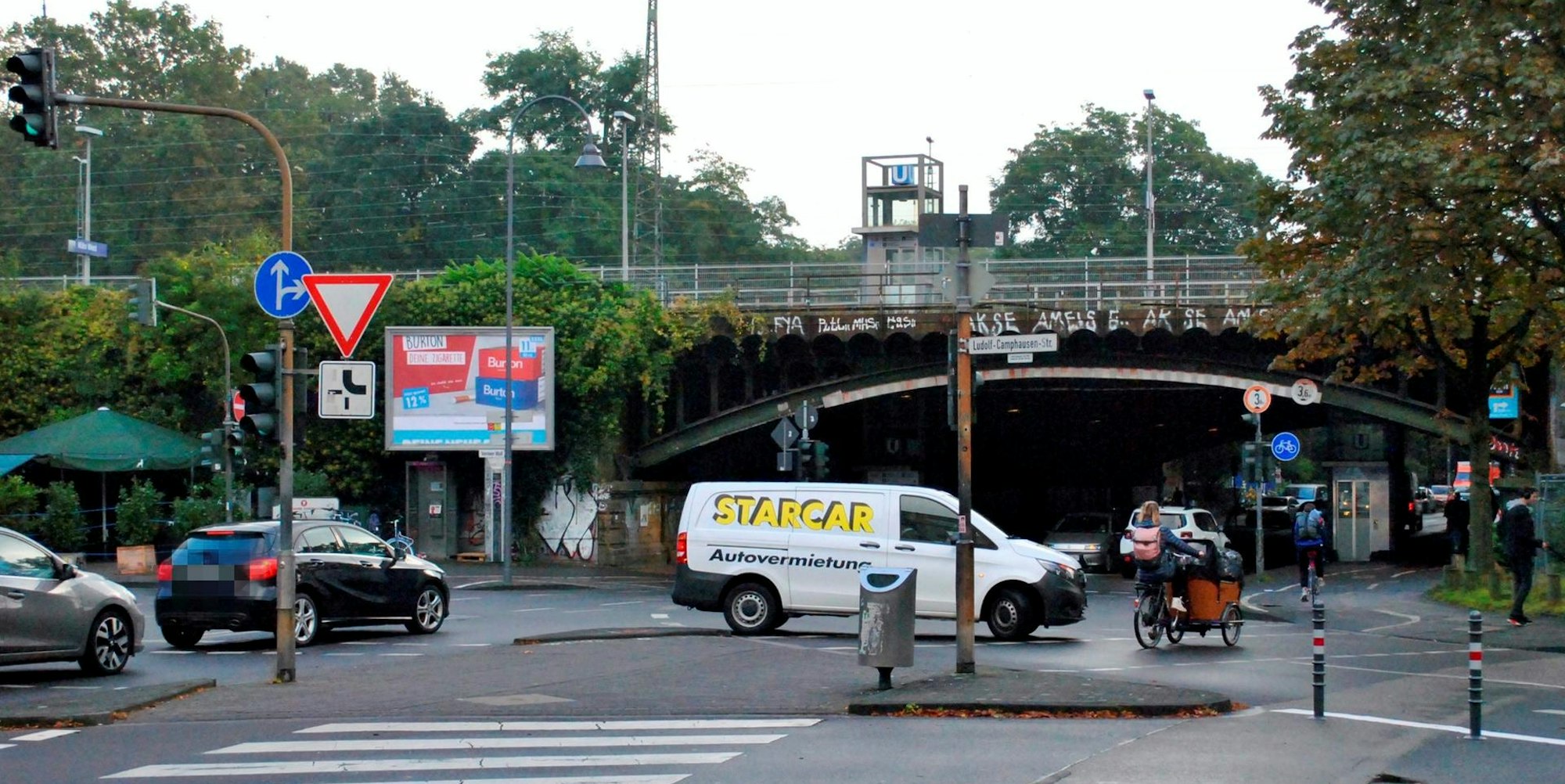 Abbiegen Camphausen gepixelt