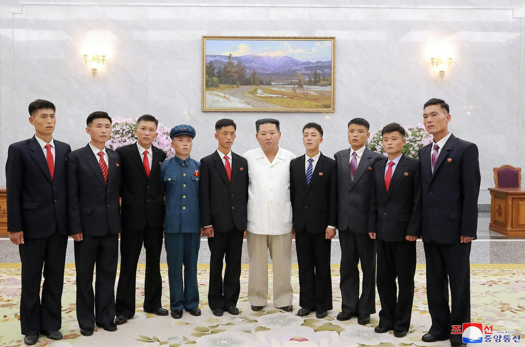 Kim Jong Un Gruppenfoto