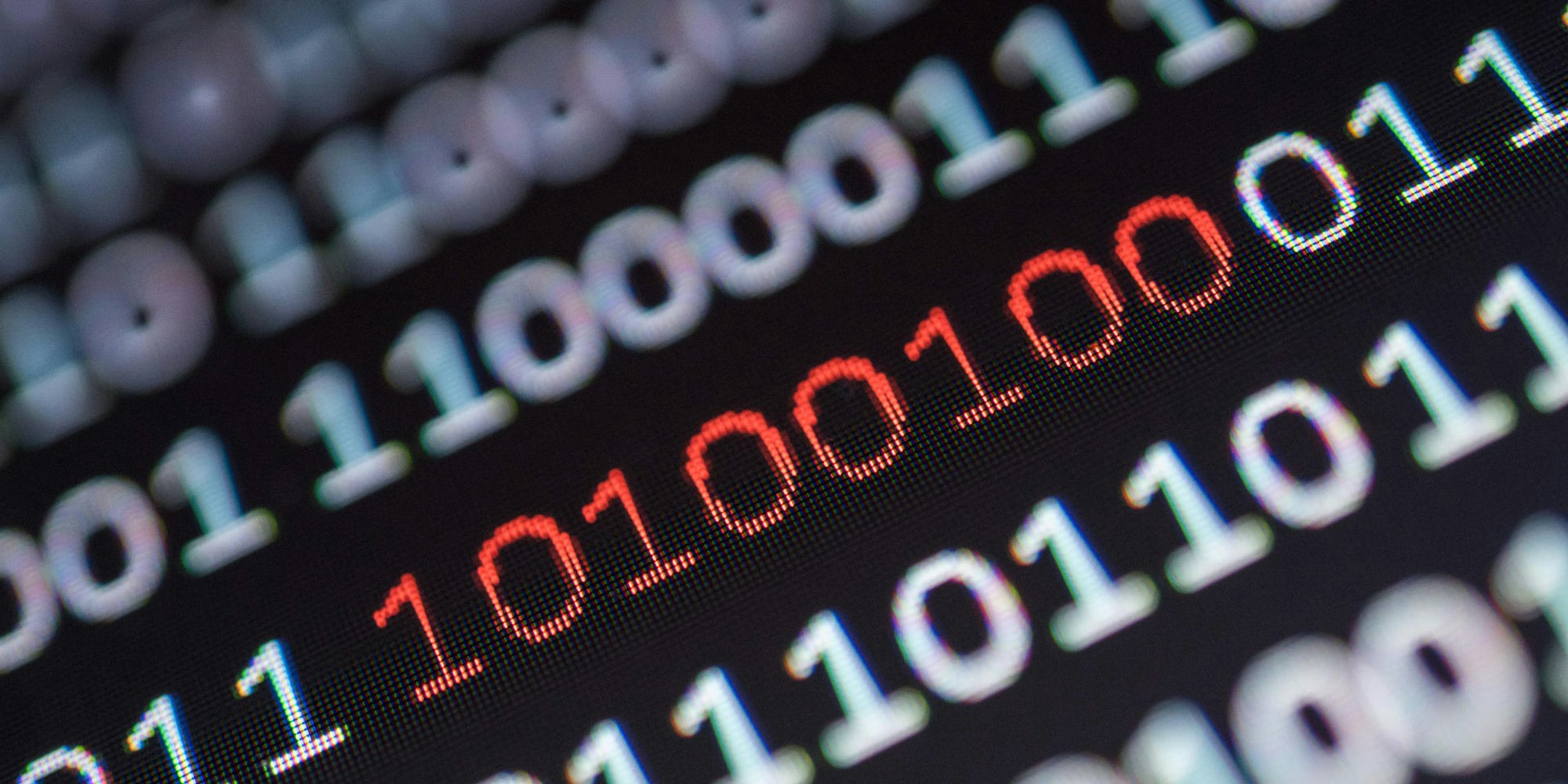 Cyberkriminalität Binärcode