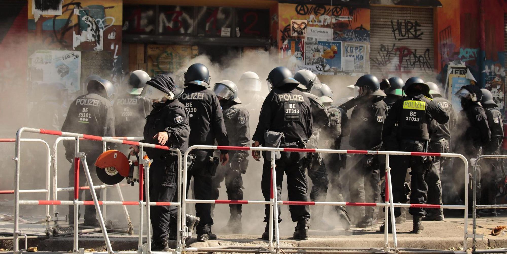 Polizei Rigaer Straße Berlin