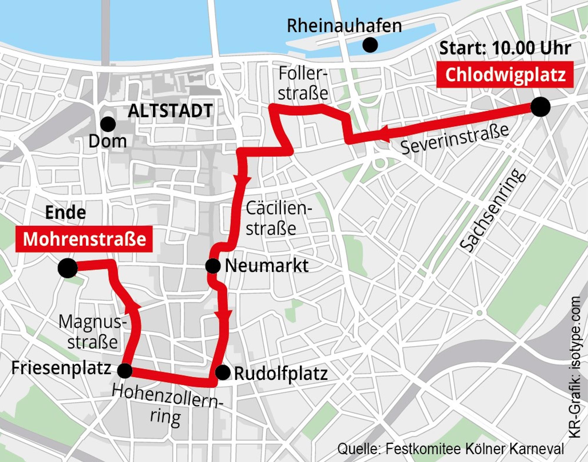 Grafik Umzug Demo in Köln