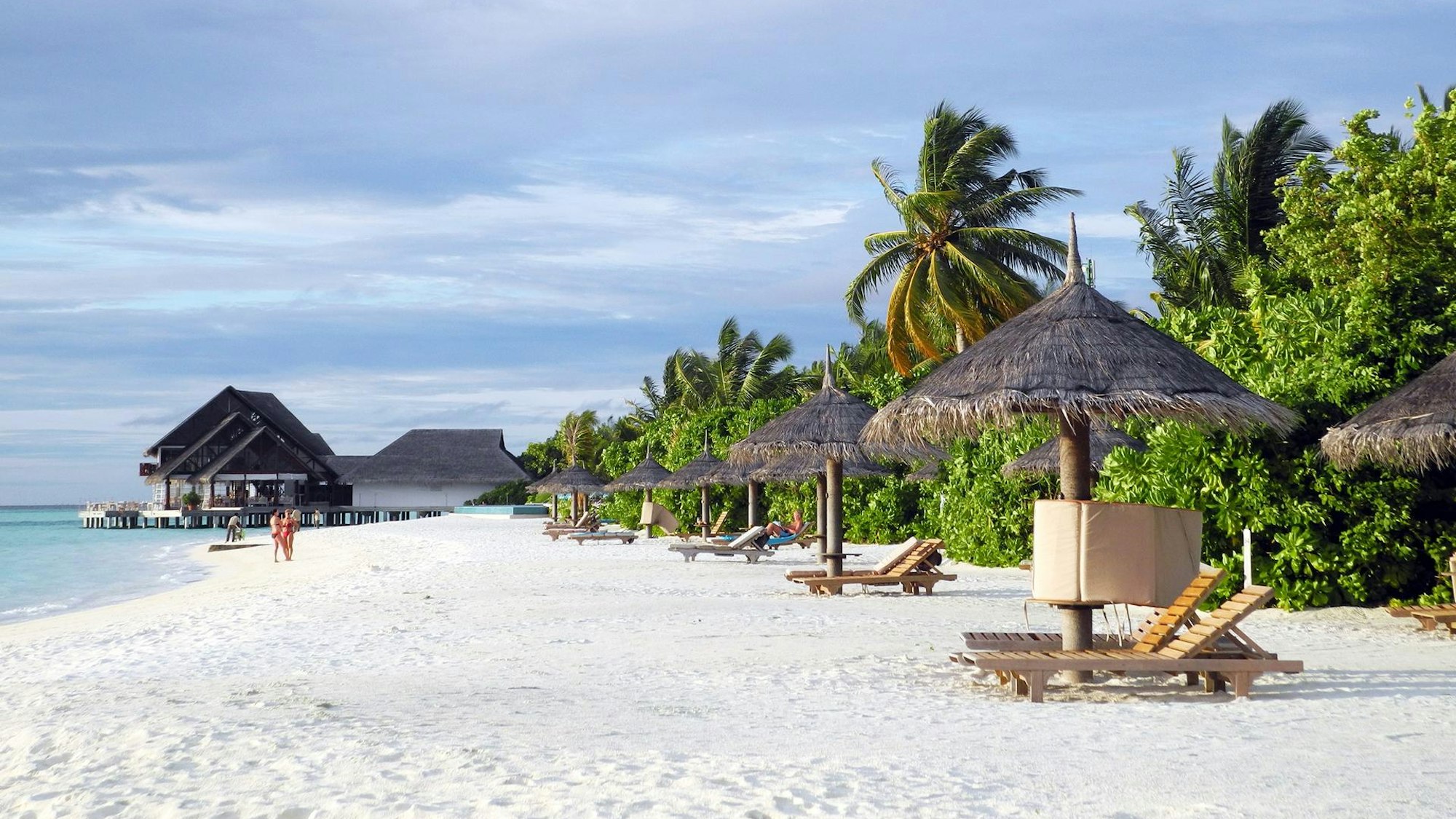 Traumhafter Strand auf den Malediven.