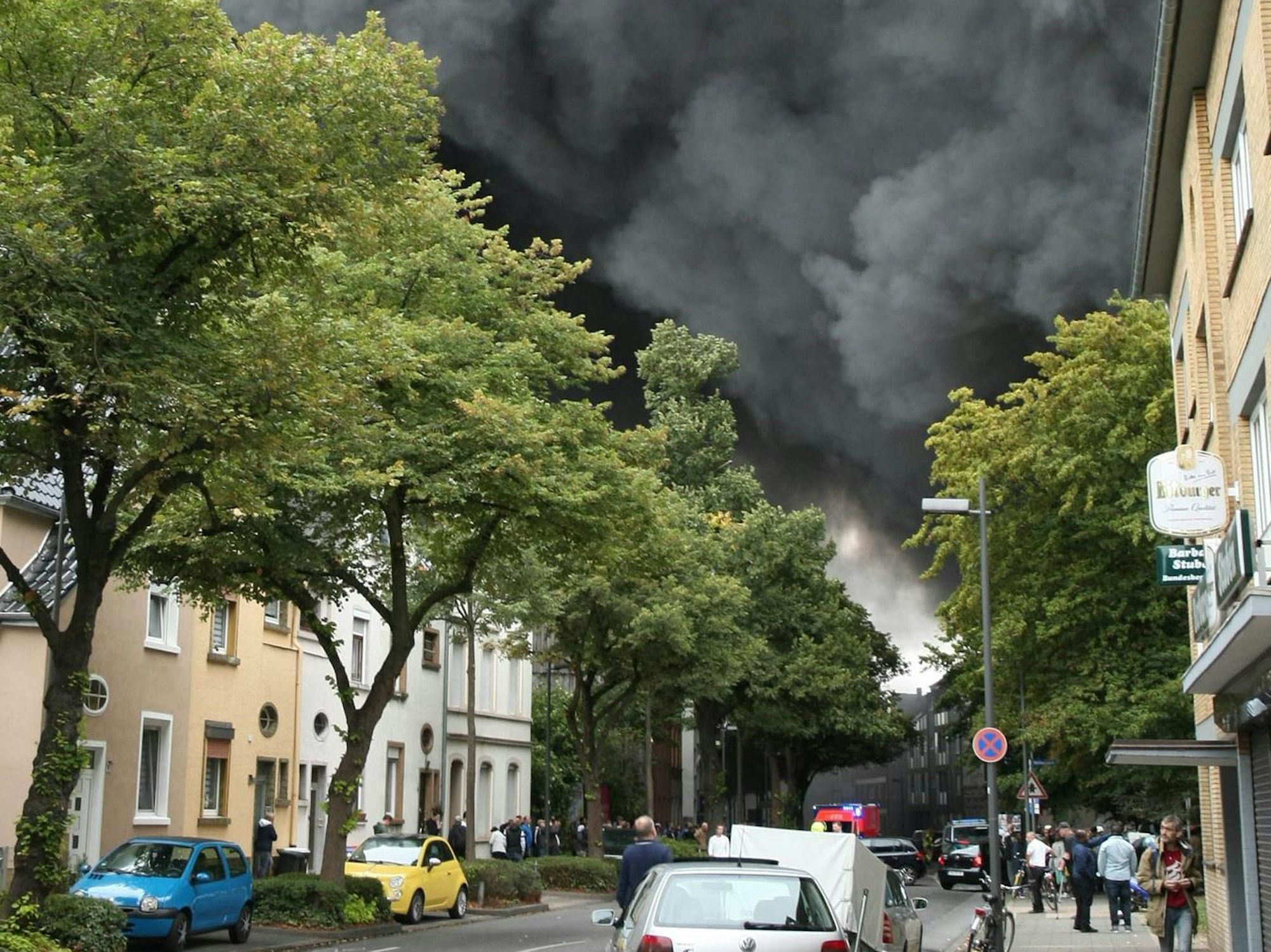 Großbrand Halle Aachen dpa