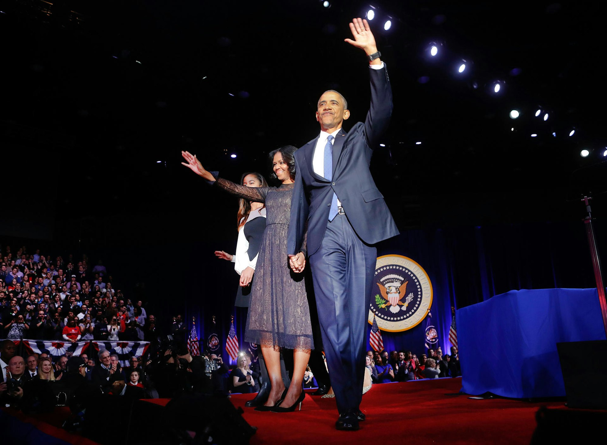 Obama winkt zum Abschies