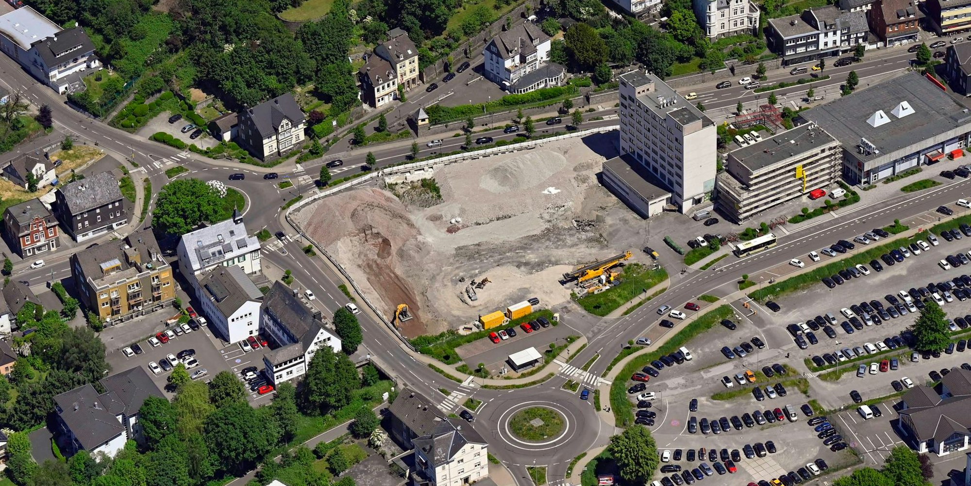 Bergneustadt Luftbild neue Mitte