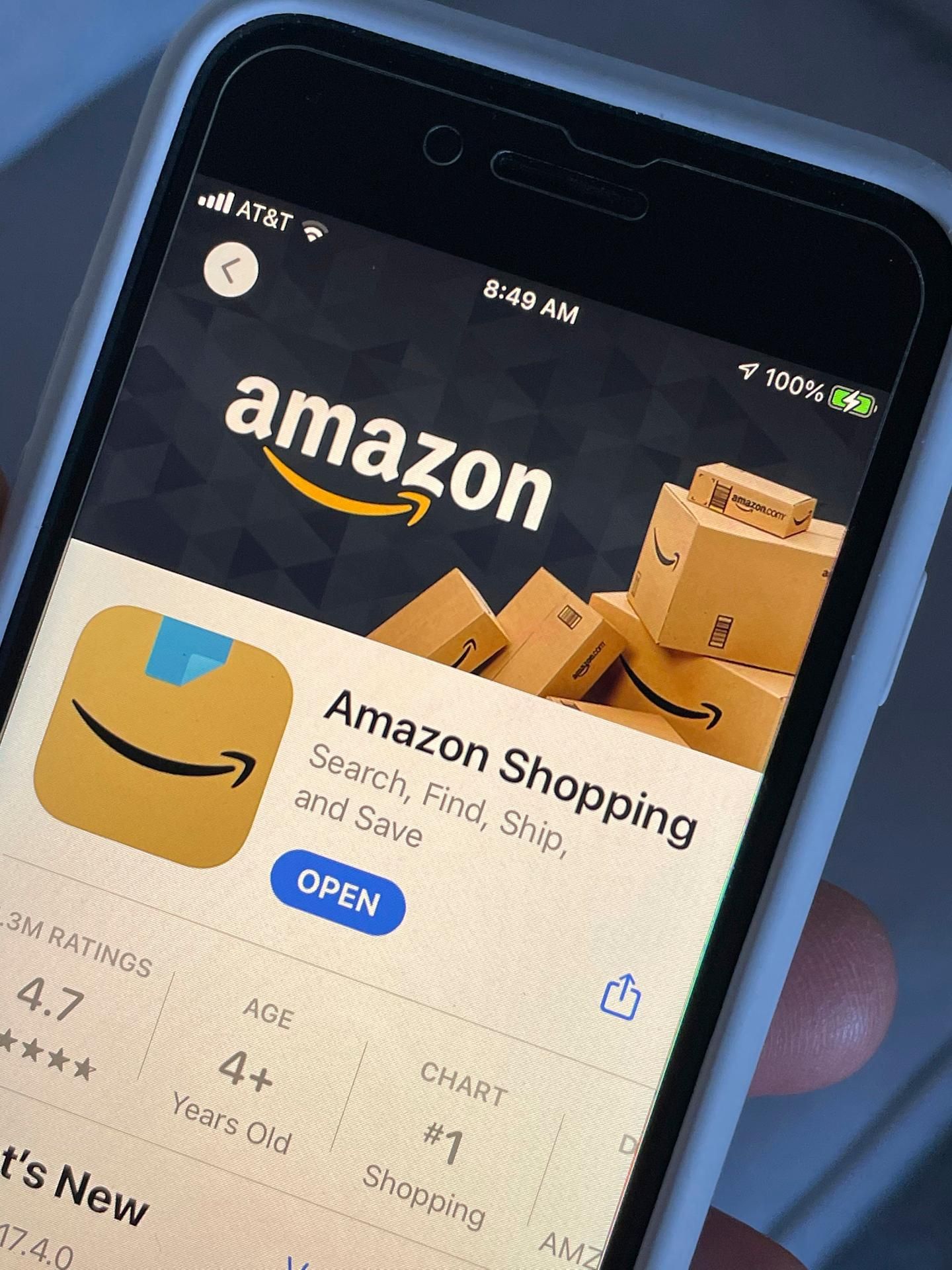 Amazon App neues Logo