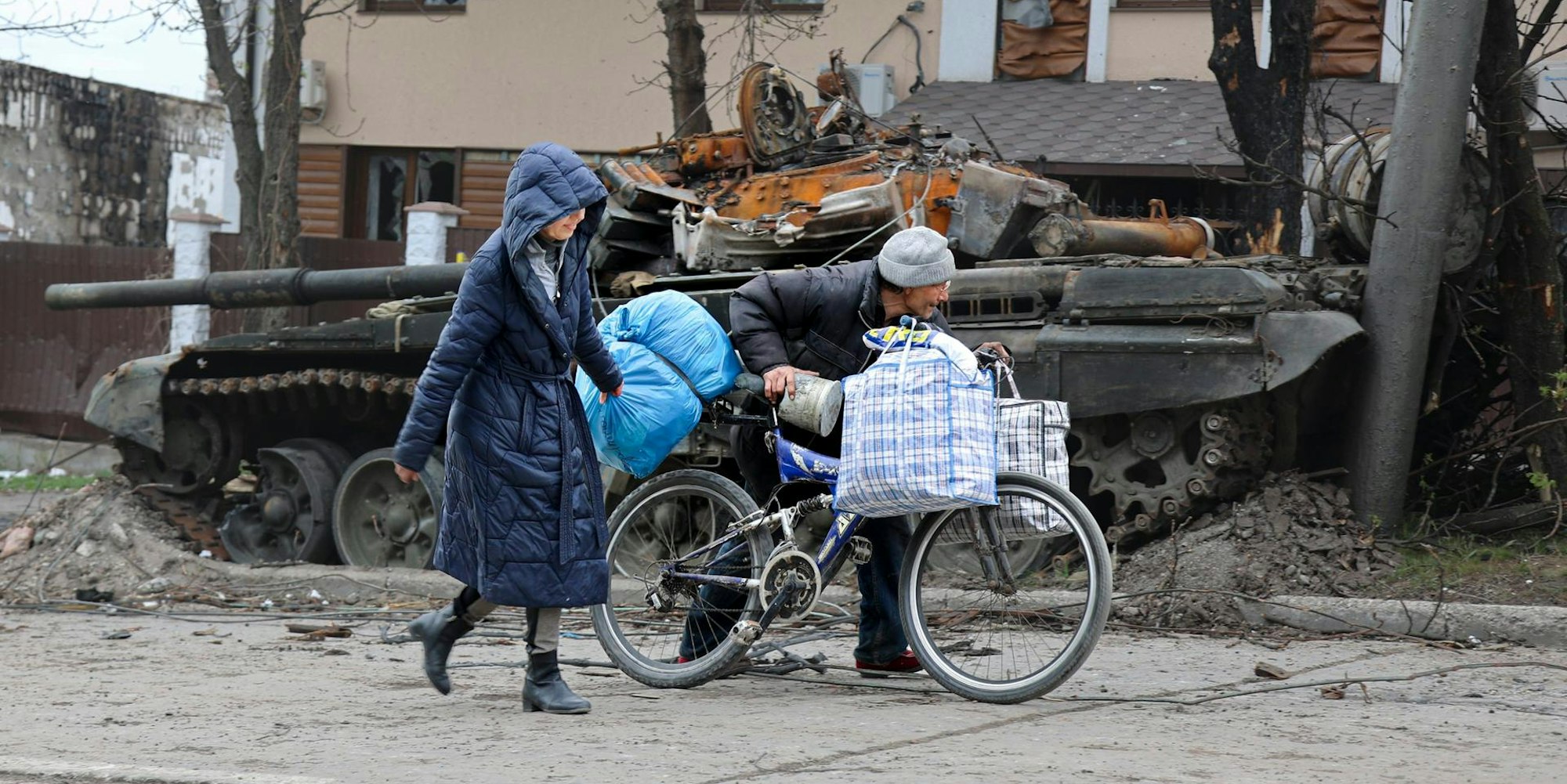 Zivilisten panzer mariupol 1