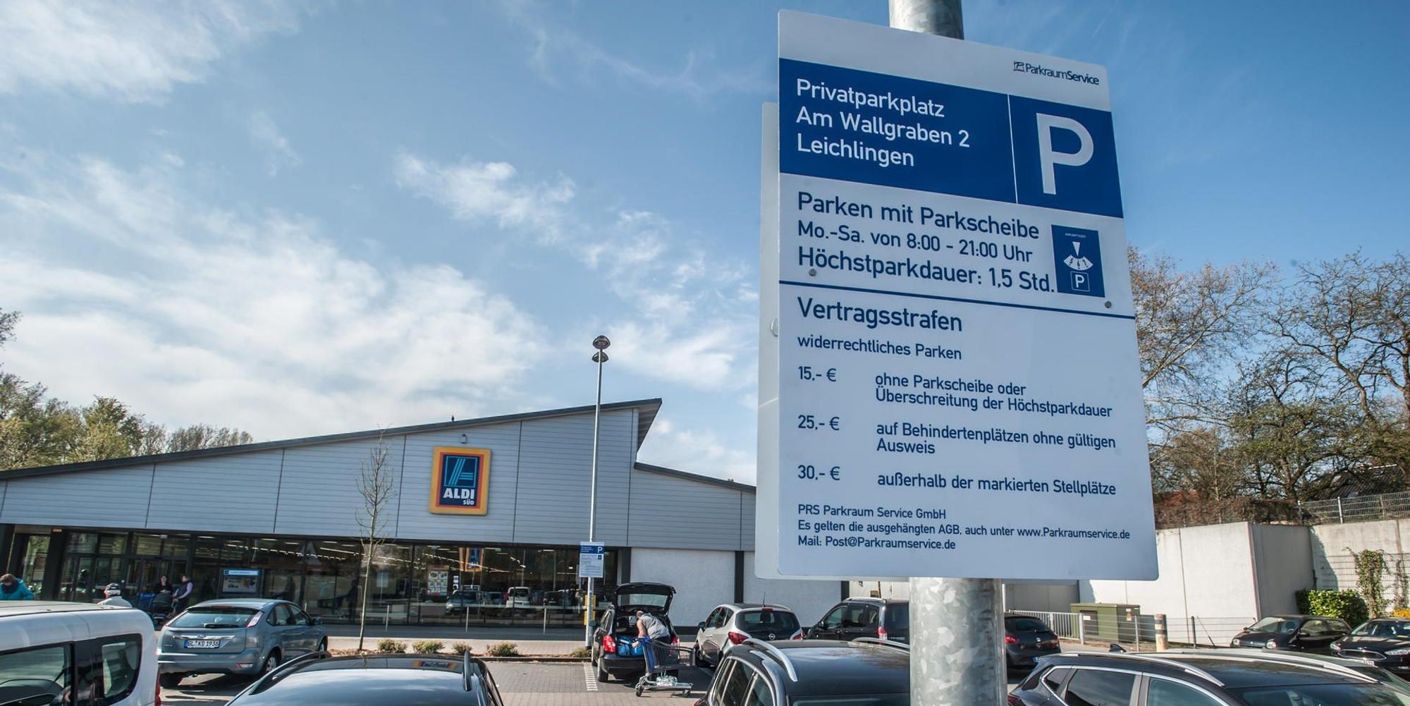 leichlingen-aldi-Parkplatz