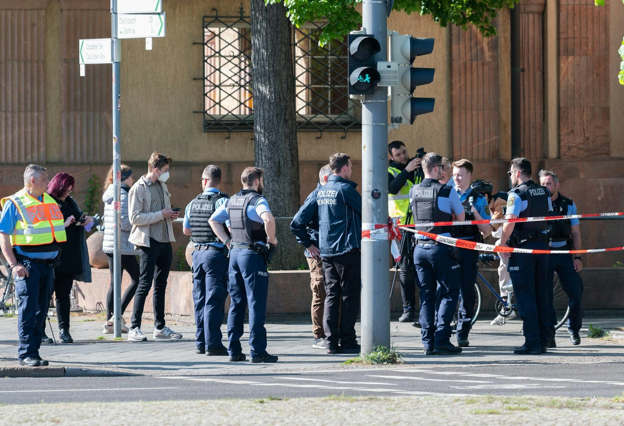 Aktivisten Polizie Leipzig
