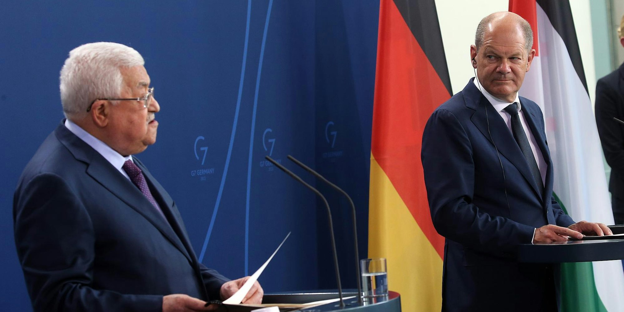 Abbas Scholz dpa 190822