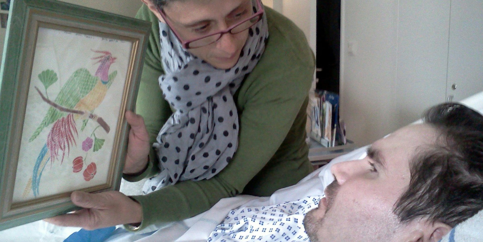 Vincent Lambert mit seiner Mutter