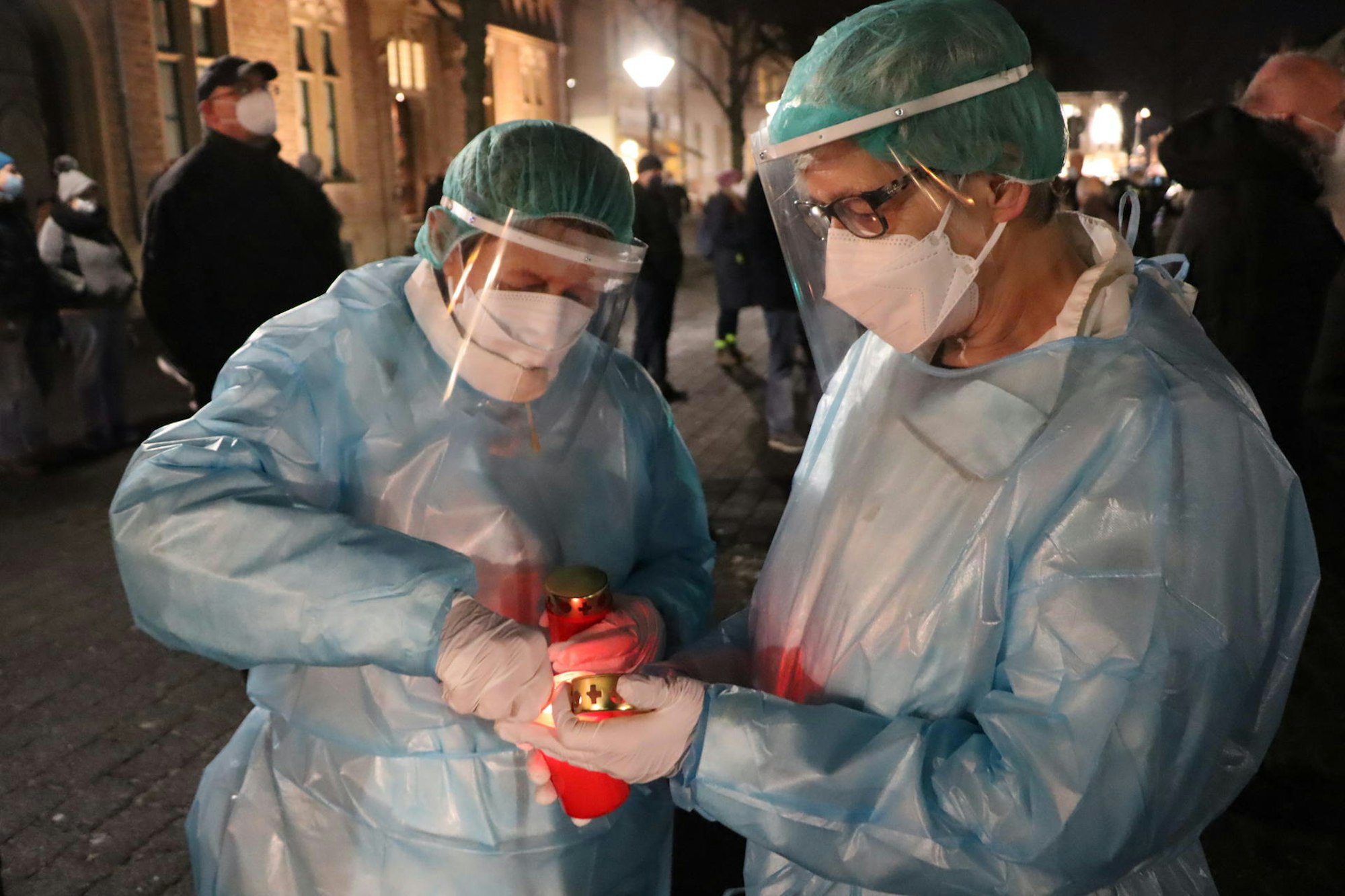 Corona-Mahnwache Erftstadt