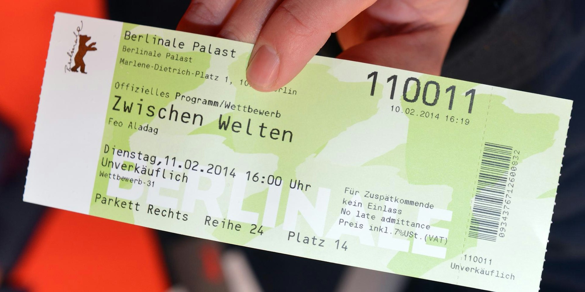 Ticket Barcode Header