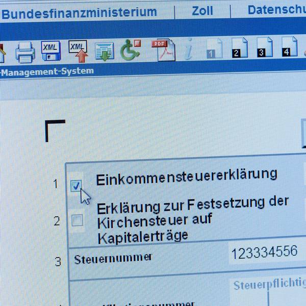 Elektronische Steuererkärung