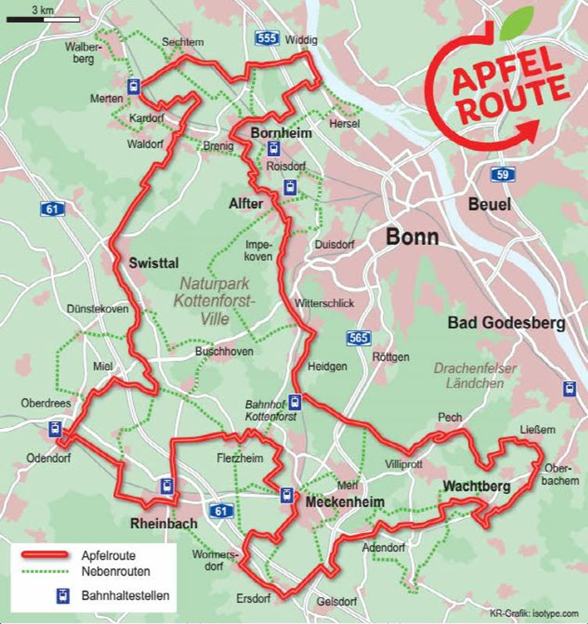 Apfelroute Grafik