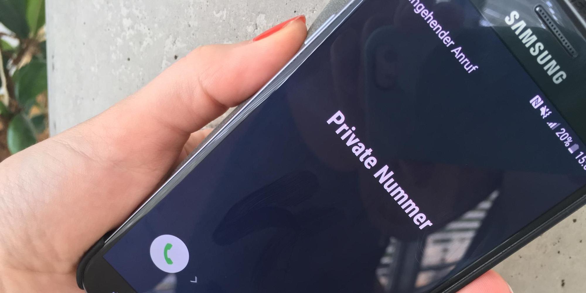 Nummer privat senden