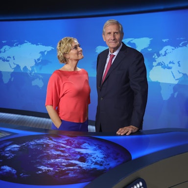 Wickert besucht Tagesschau 21092