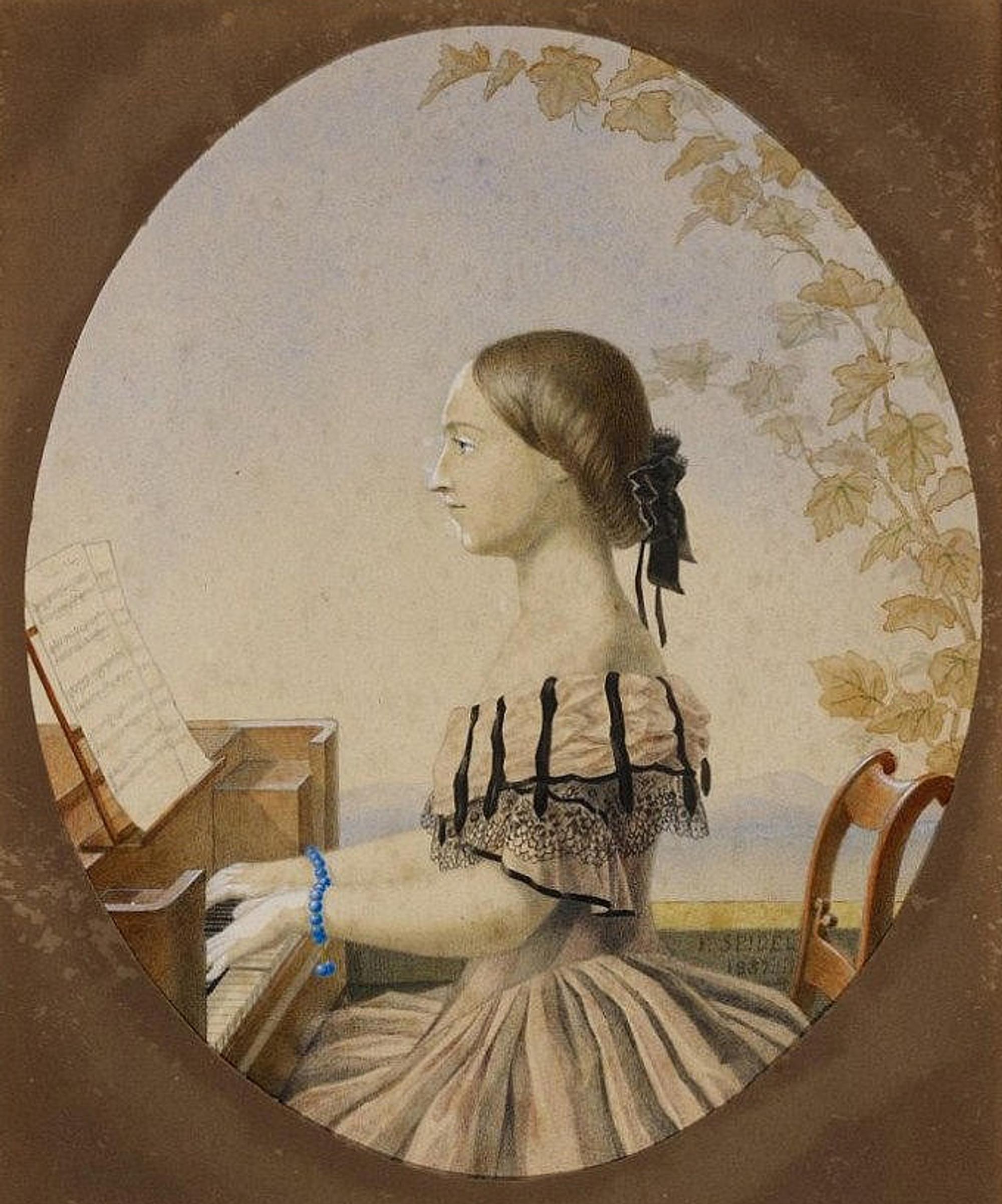 Franz_Seidel_-_Clara_Schumann_am_Klavier_(Aquarell_1837)