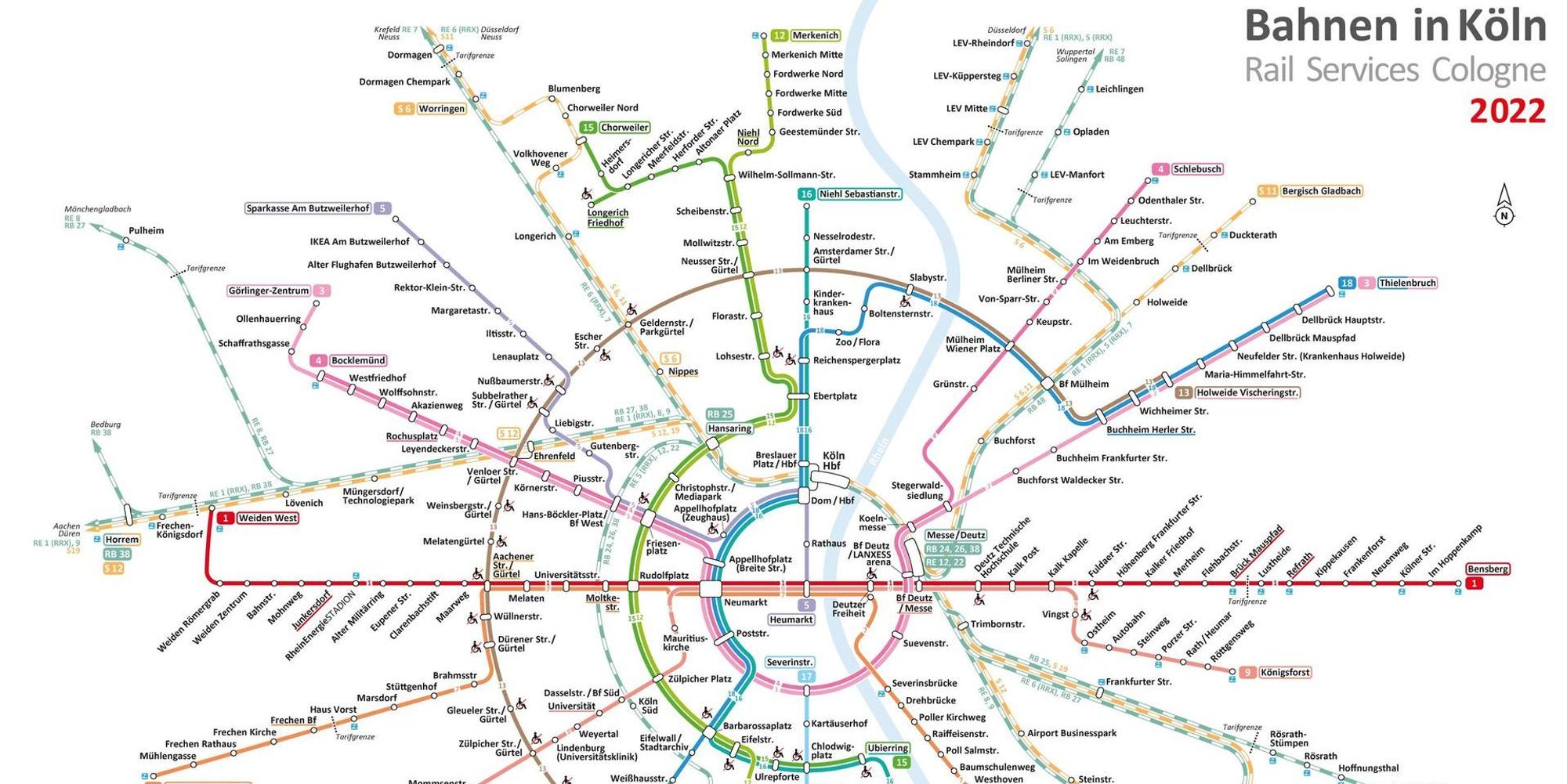 linienplan KVB 2021