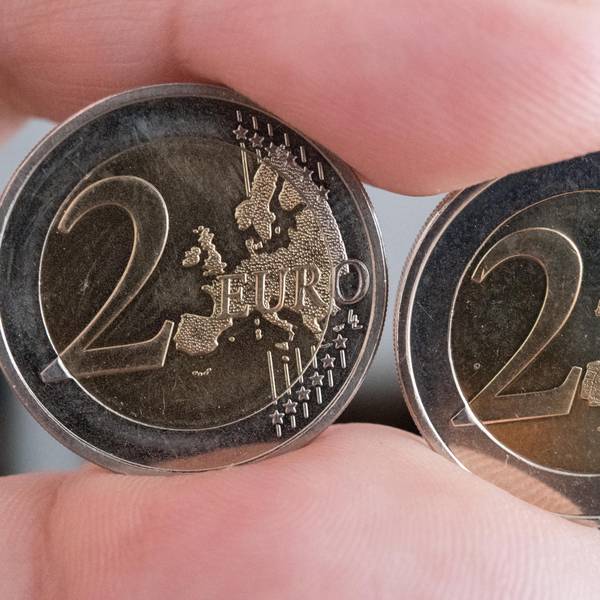 Euro-Münzen im Geldbeutel