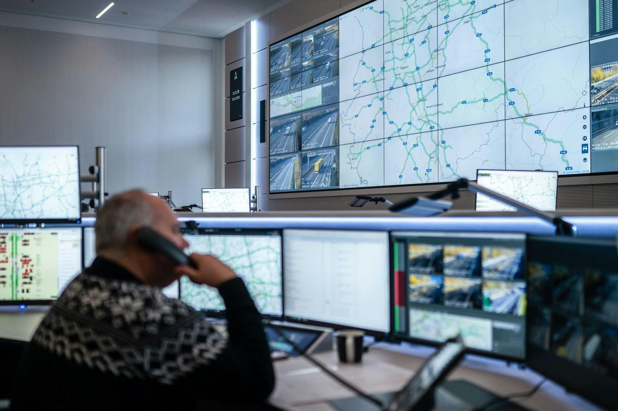 Verkehrszentrale in Leverkusen dpa