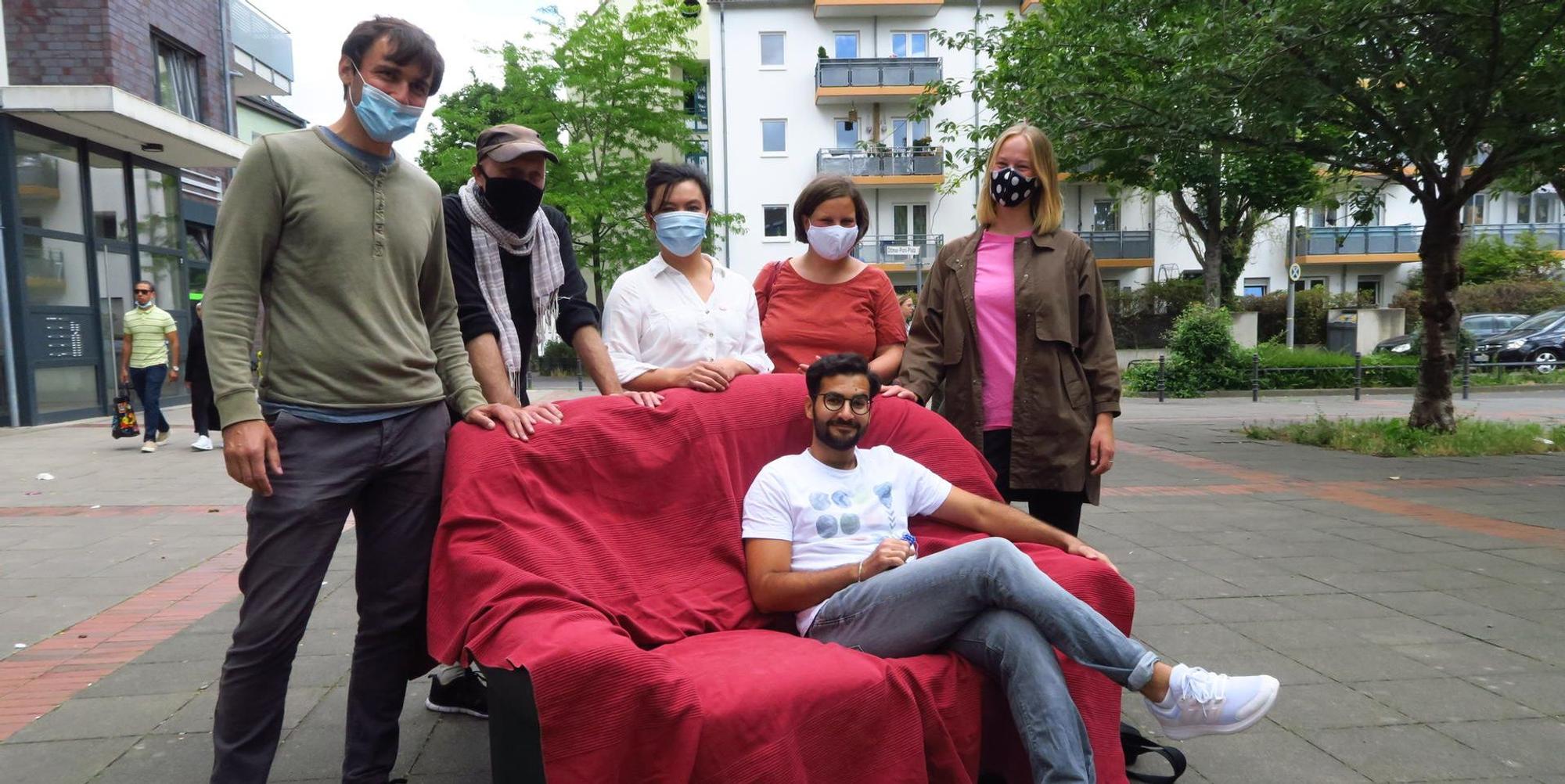 Rotes Sofa