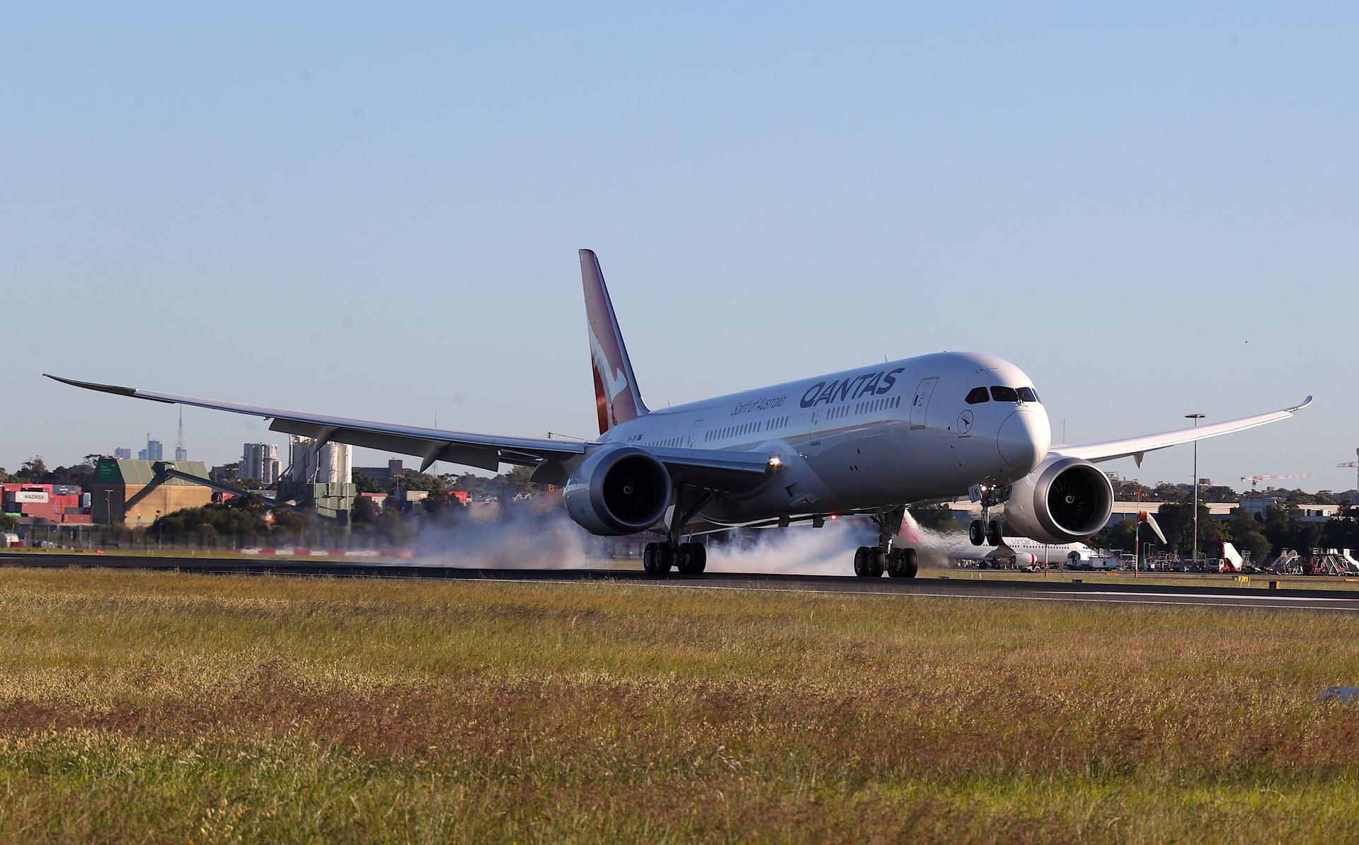 qantas landung afp