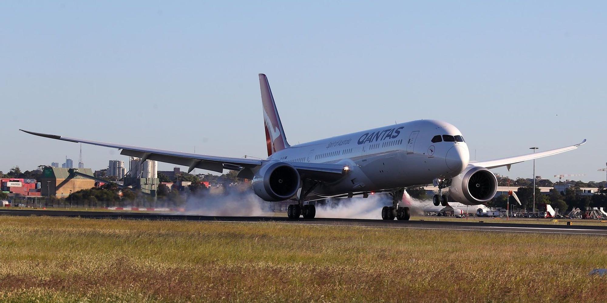 qantas landung afp