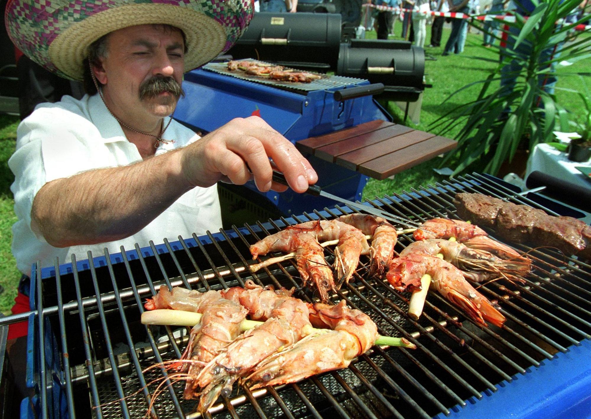garnelen auf dem grill