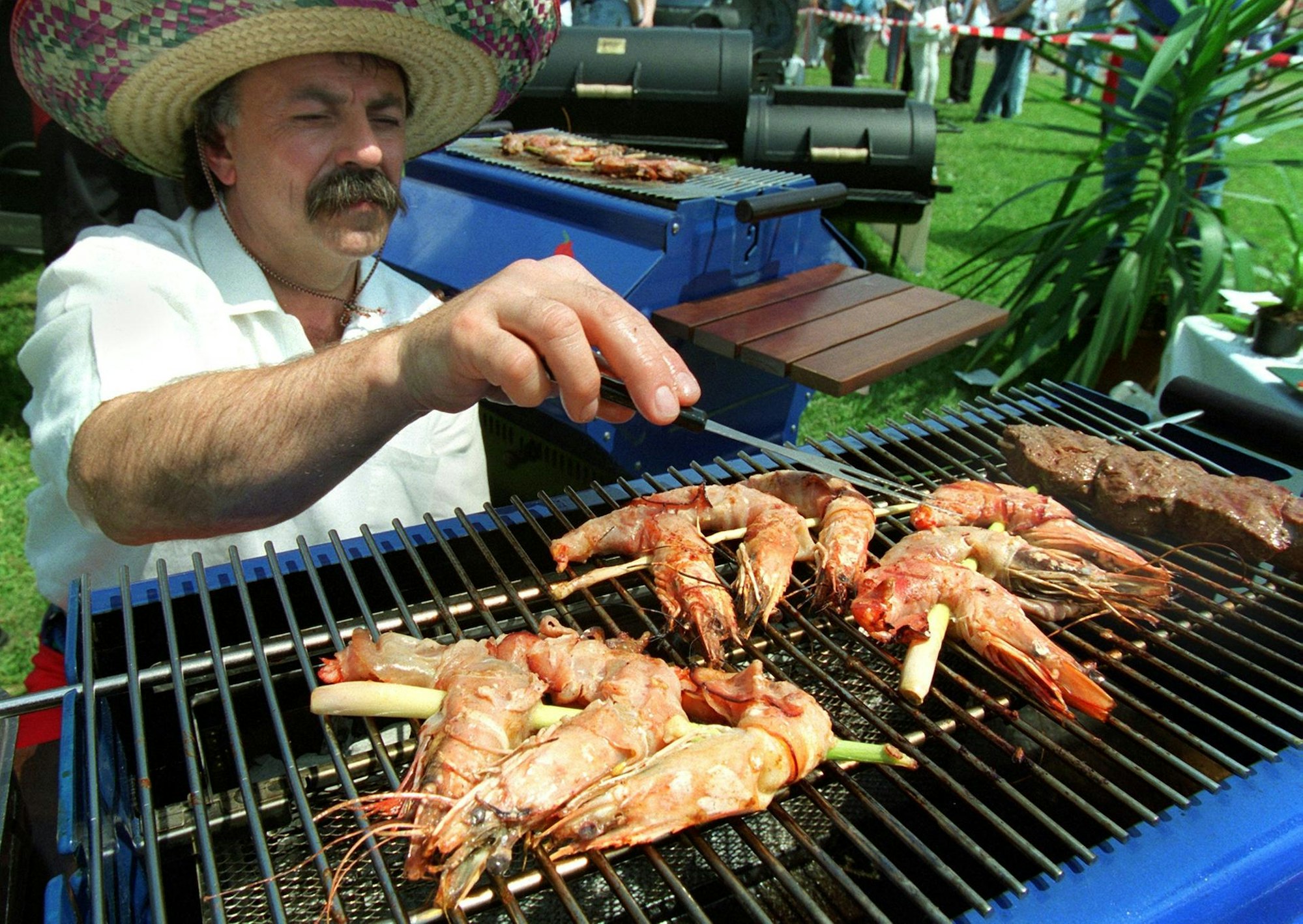 garnelen auf dem grill
