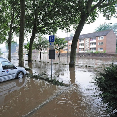 Rathaus Leichlingen Flut