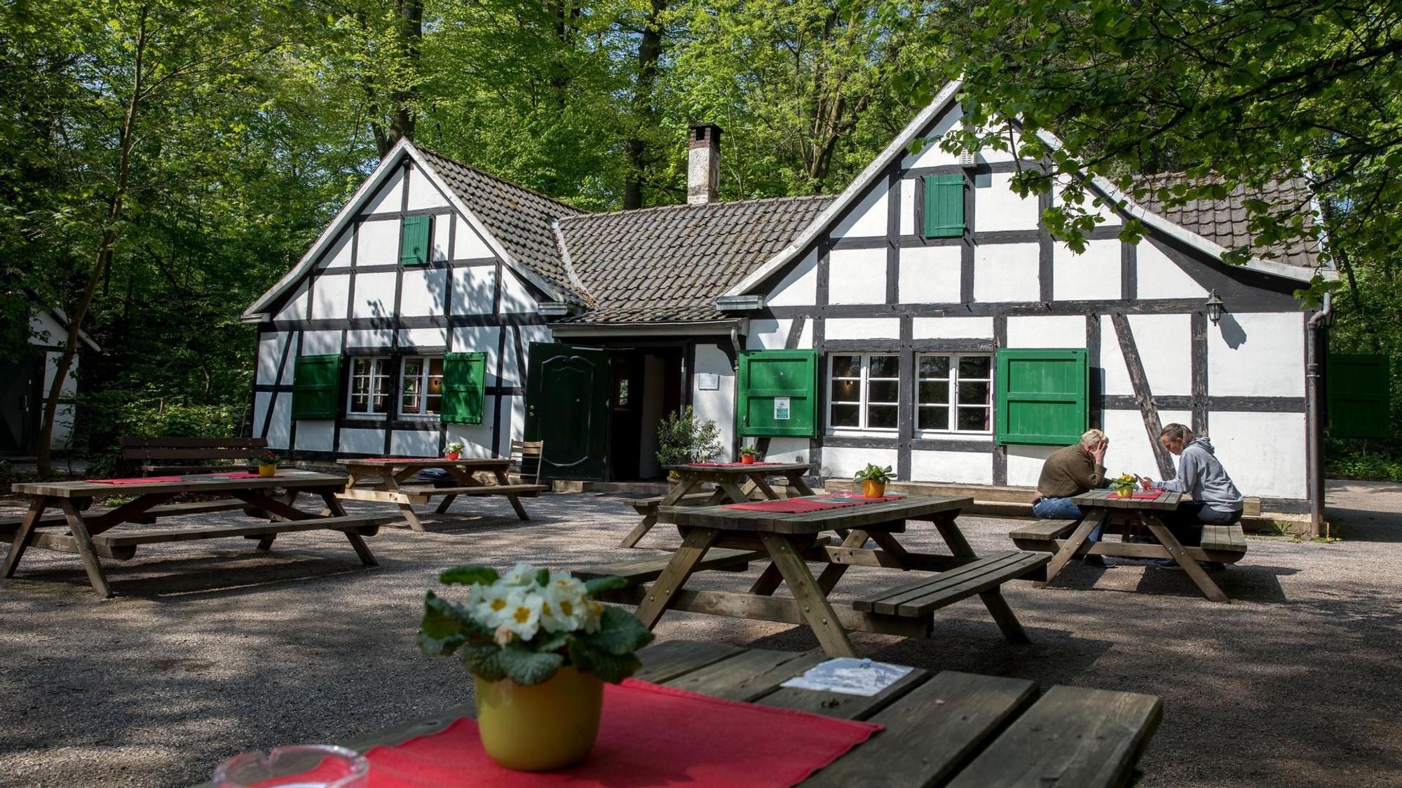 Fachwerkhaus mit im Wald
