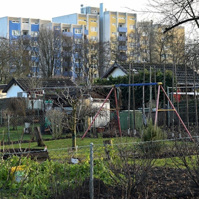 Eine Kleingartenanlage in Köln