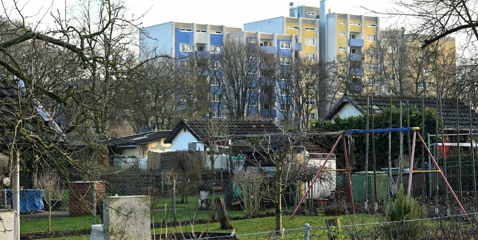 Eine Kleingartenanlage in Köln