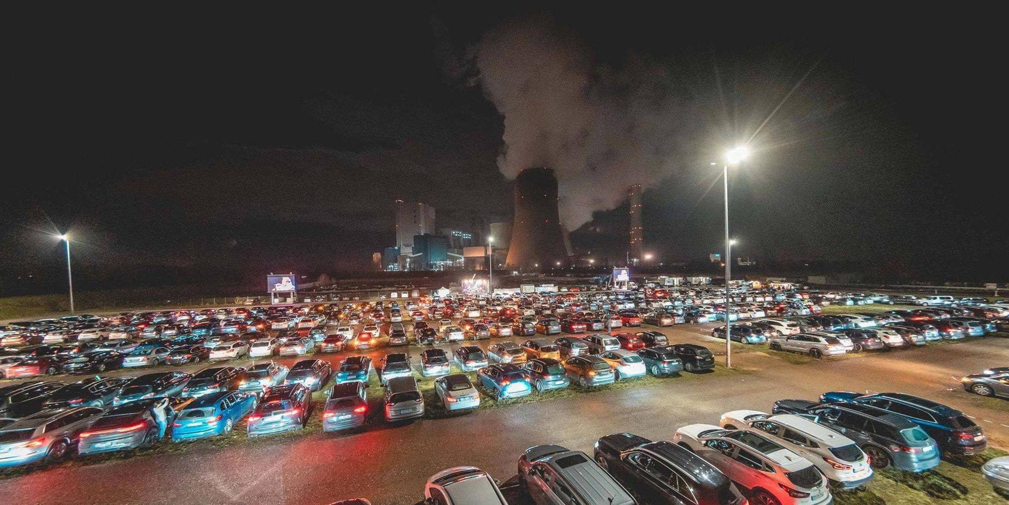 Luftaufnahme Autokonzerte Niederaußem