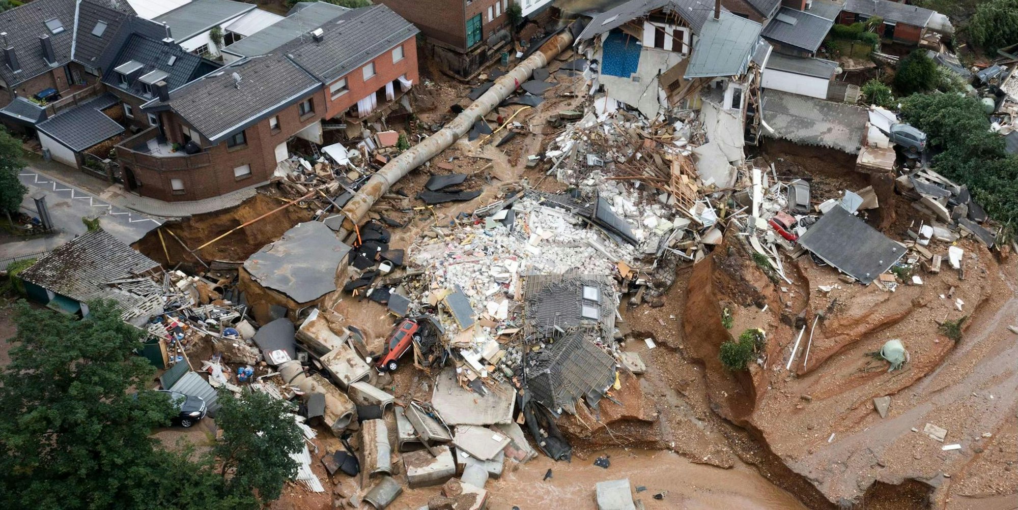 Zerstörung Erftstadt Luftbild