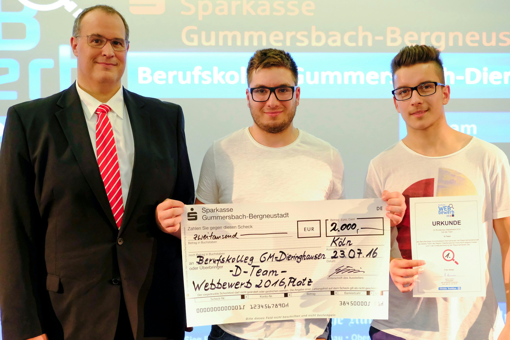 Webbewerb 2016 Urkunde