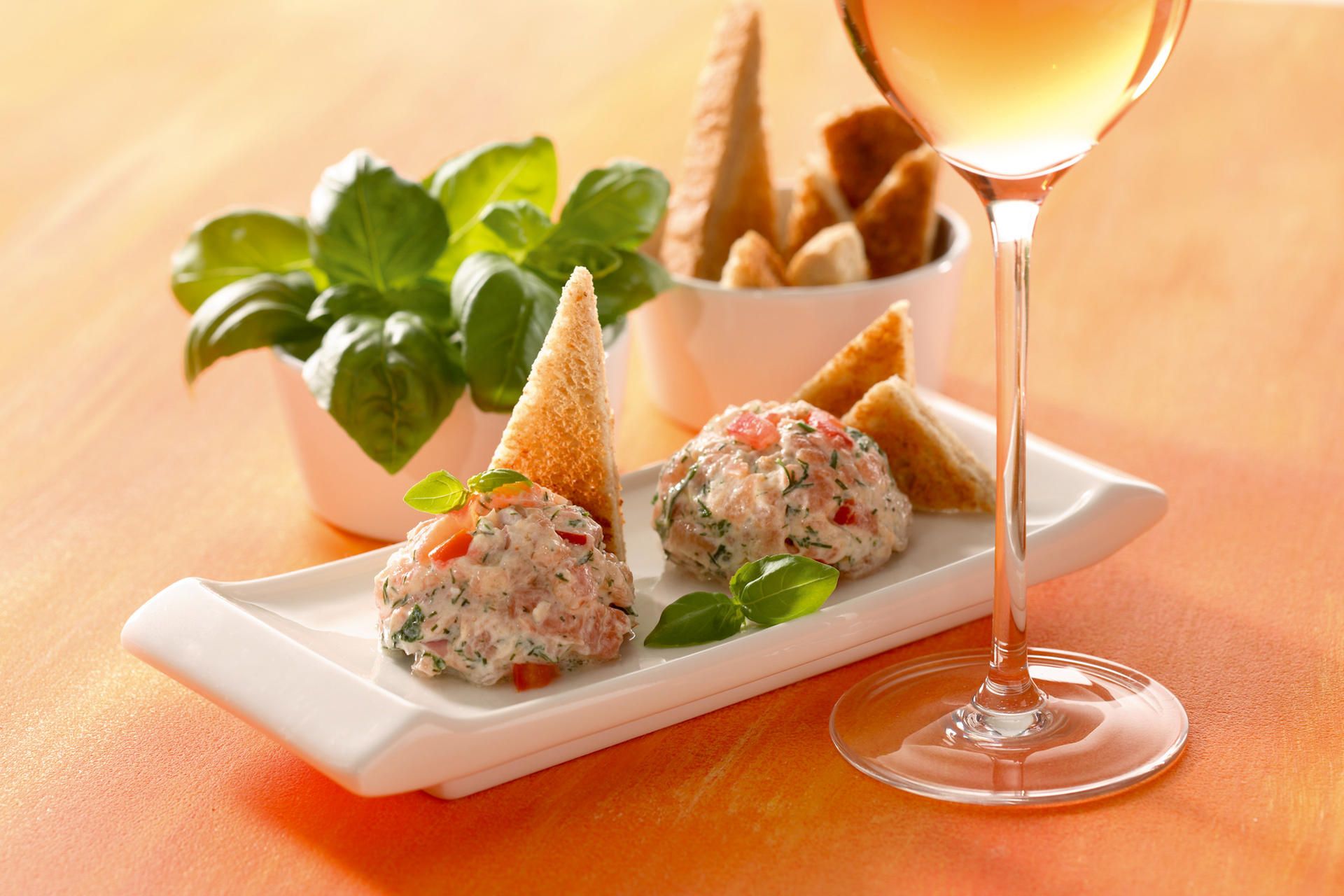Essen zum Rose Lachs