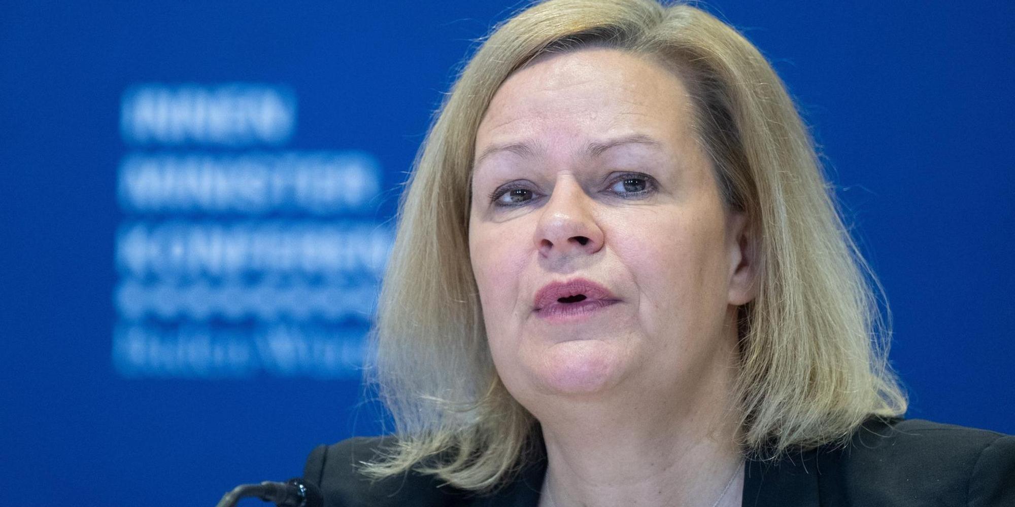 Nancy Faeser zu Kritik