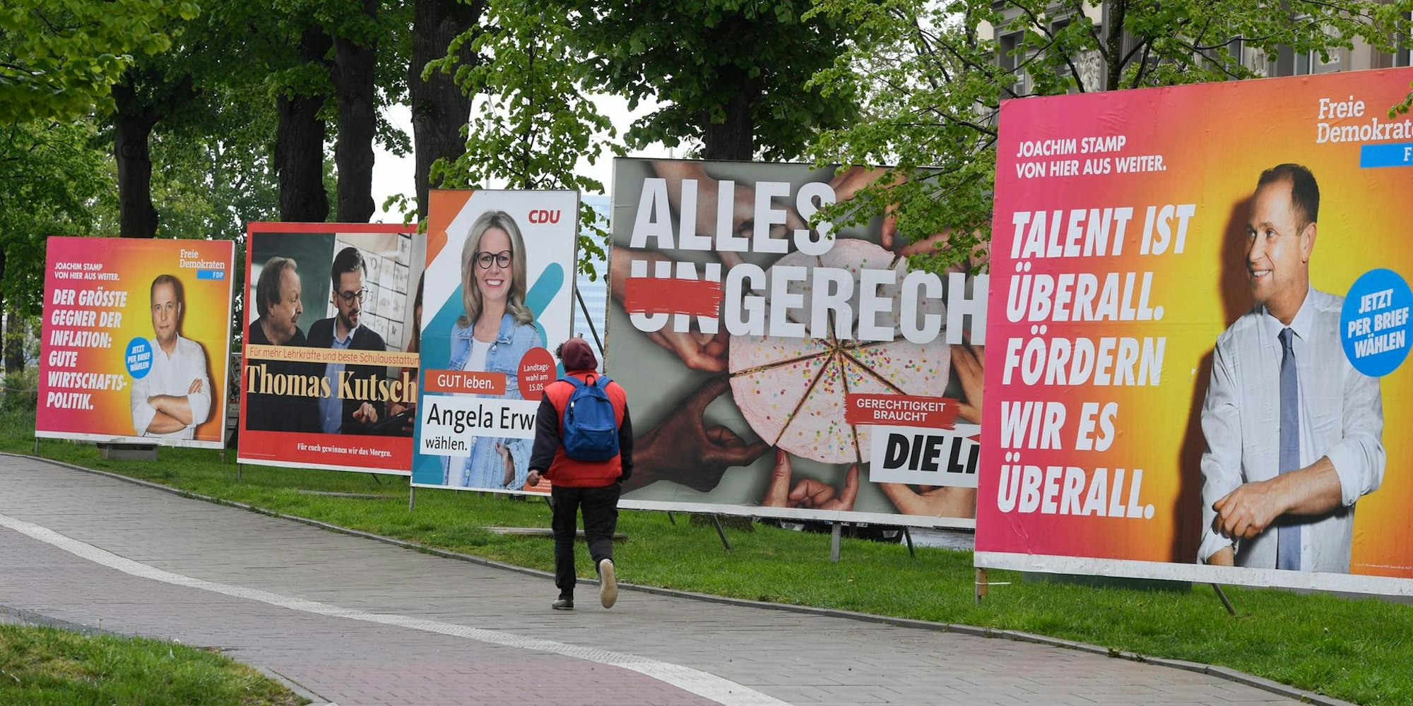 Wahlplakate zur Landtagswahl