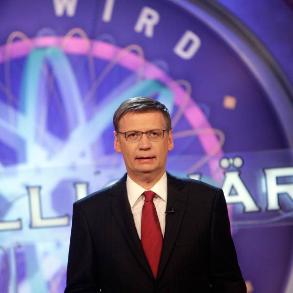 Günther Jauch im RTL-Studio.