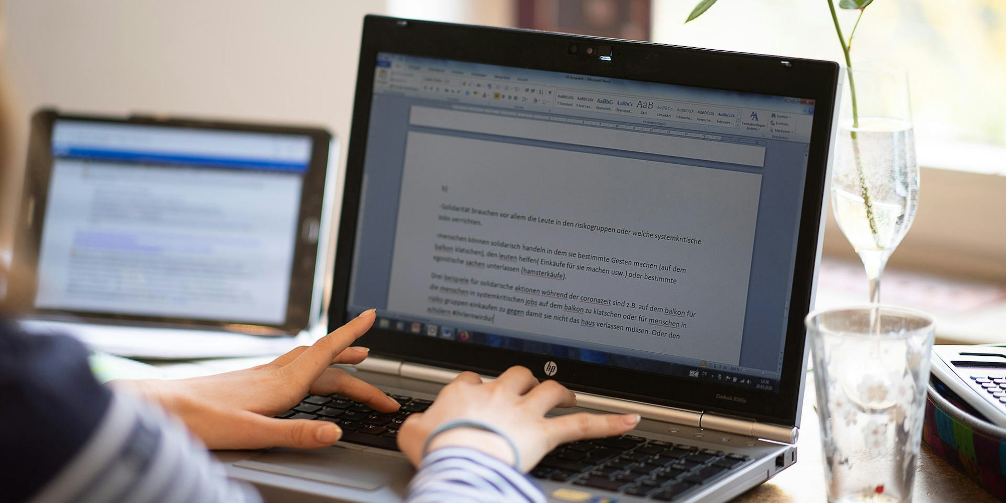 Schüler am Laptop