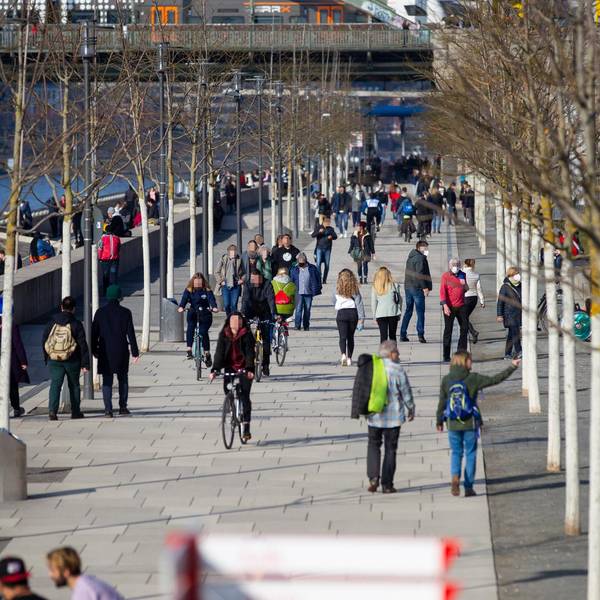 Rheinboulevard in Coronazeiten