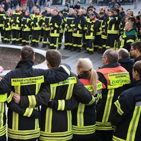 Feuerwehrmänner Augsburg Trauer