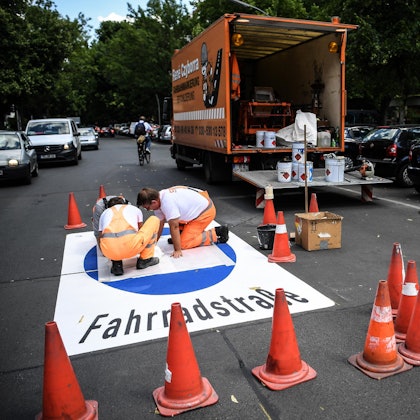 Fahrradstraße Symbol 2 080921