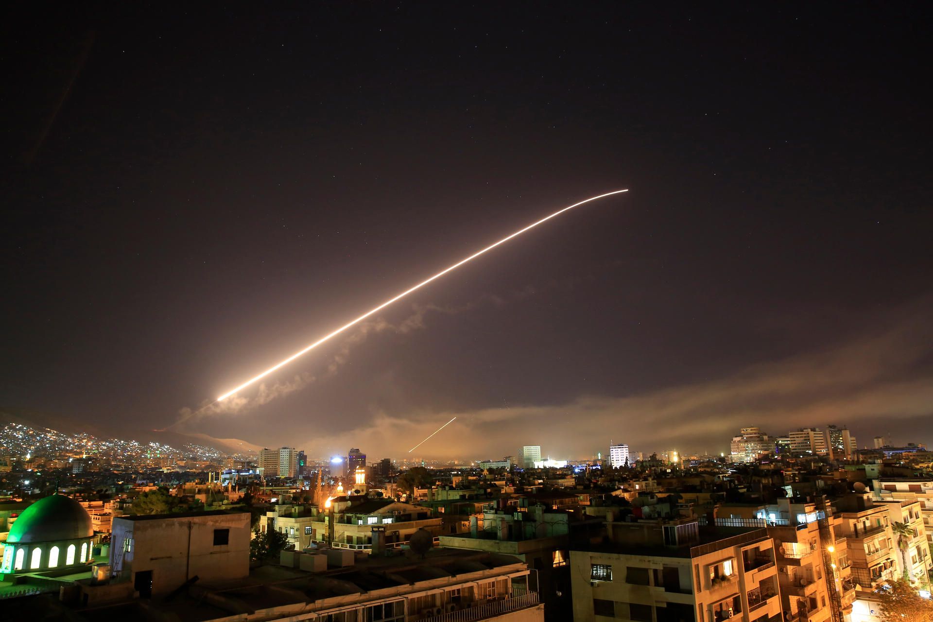 Damaskus Syrien Militärschlag