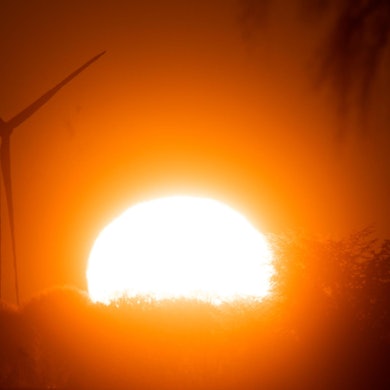 Windräder Sonne